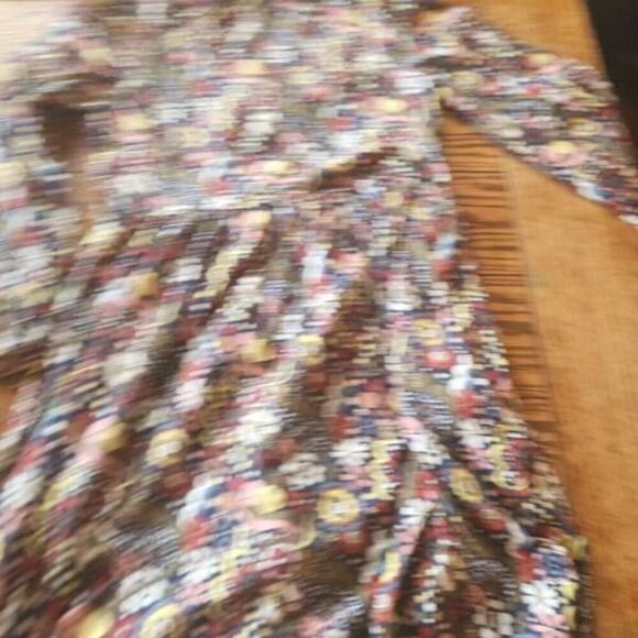 Boden Button Through Jersey paisley Dress sz 4R - Picture 5 of 5